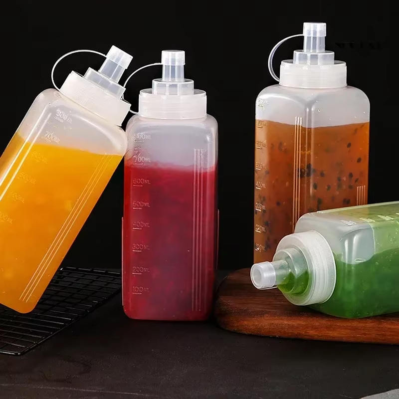 Condiment Squeeze Bottle - زجاجة بلاستيكية كبيرة القطر للضغط على