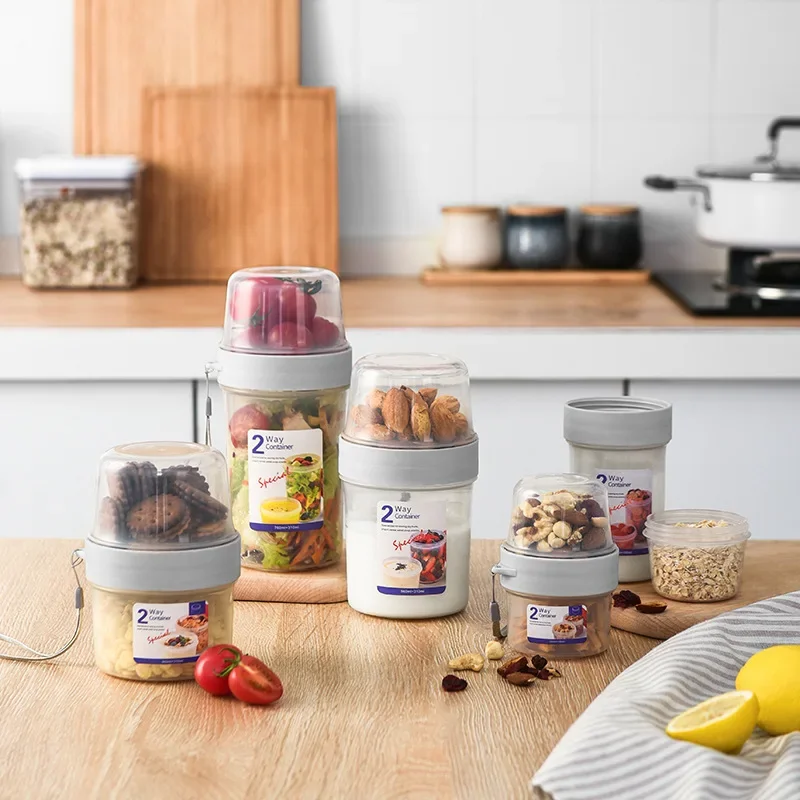 Food Storage Kits - الإفطار دقيق الشوفان الحبوب الجوز الزبادي