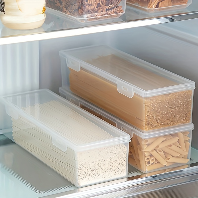Food Storage And Safety - صندوق تخزين ثلاجة بلاستيكي شفاف بسعة