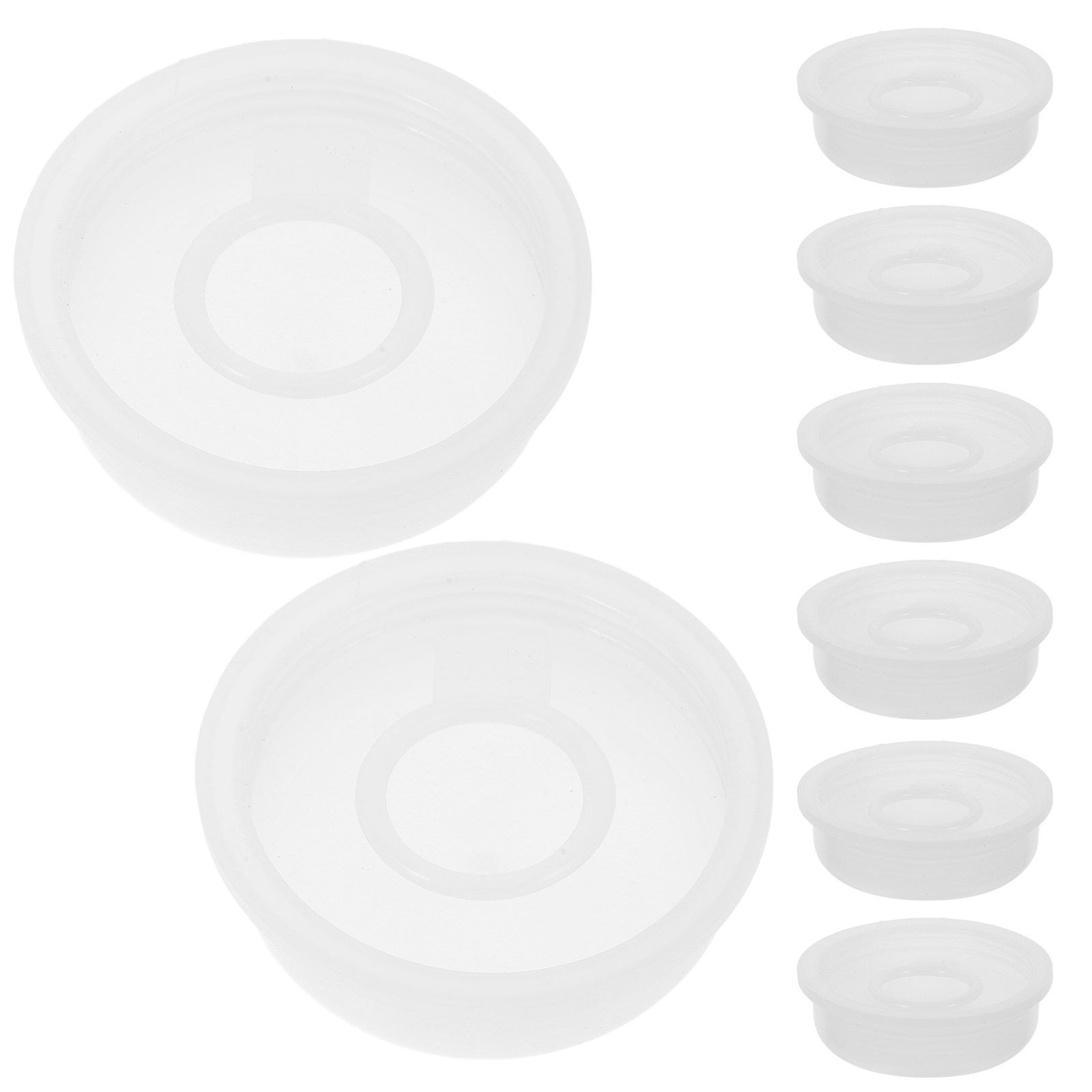 Food Storage Plastic - 10 قطع أغطية بلاستيكية لدلاء المواد