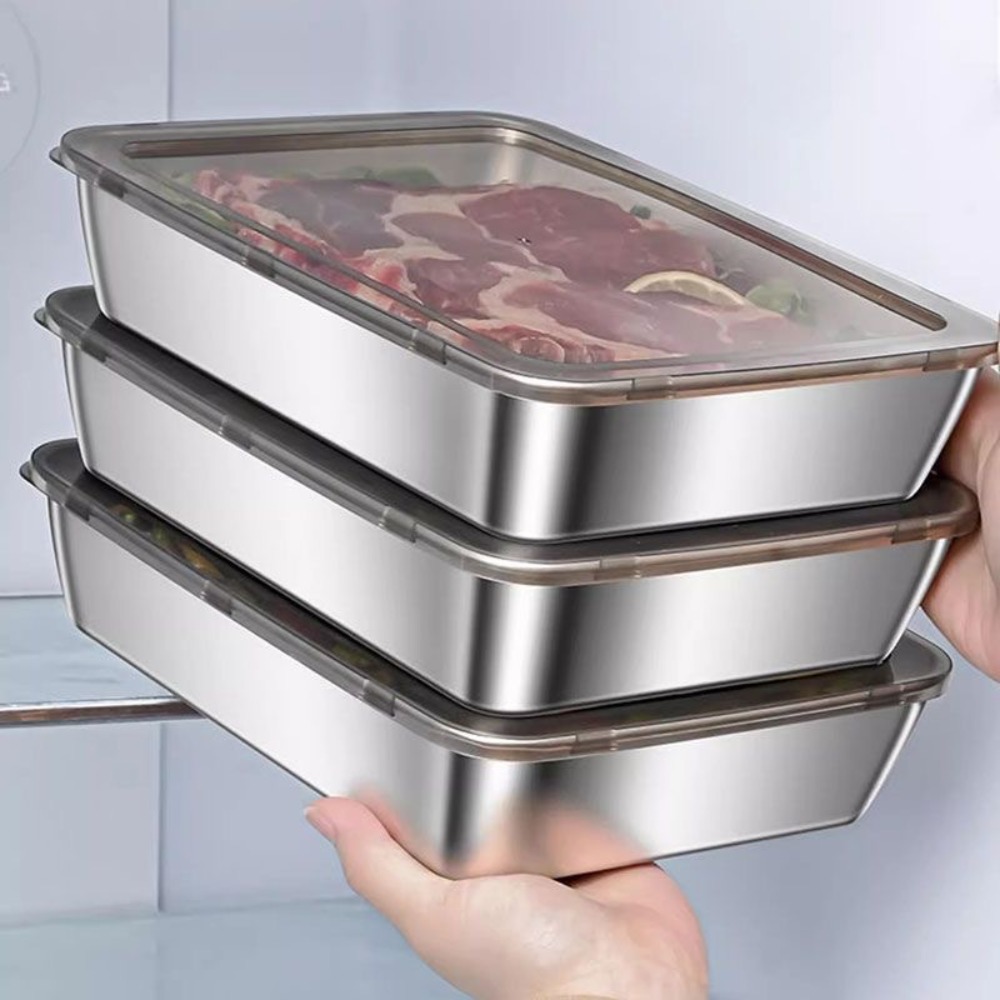 Food Storage Heat - صينية تقديم من الفولاذ المقاوم للصدأ