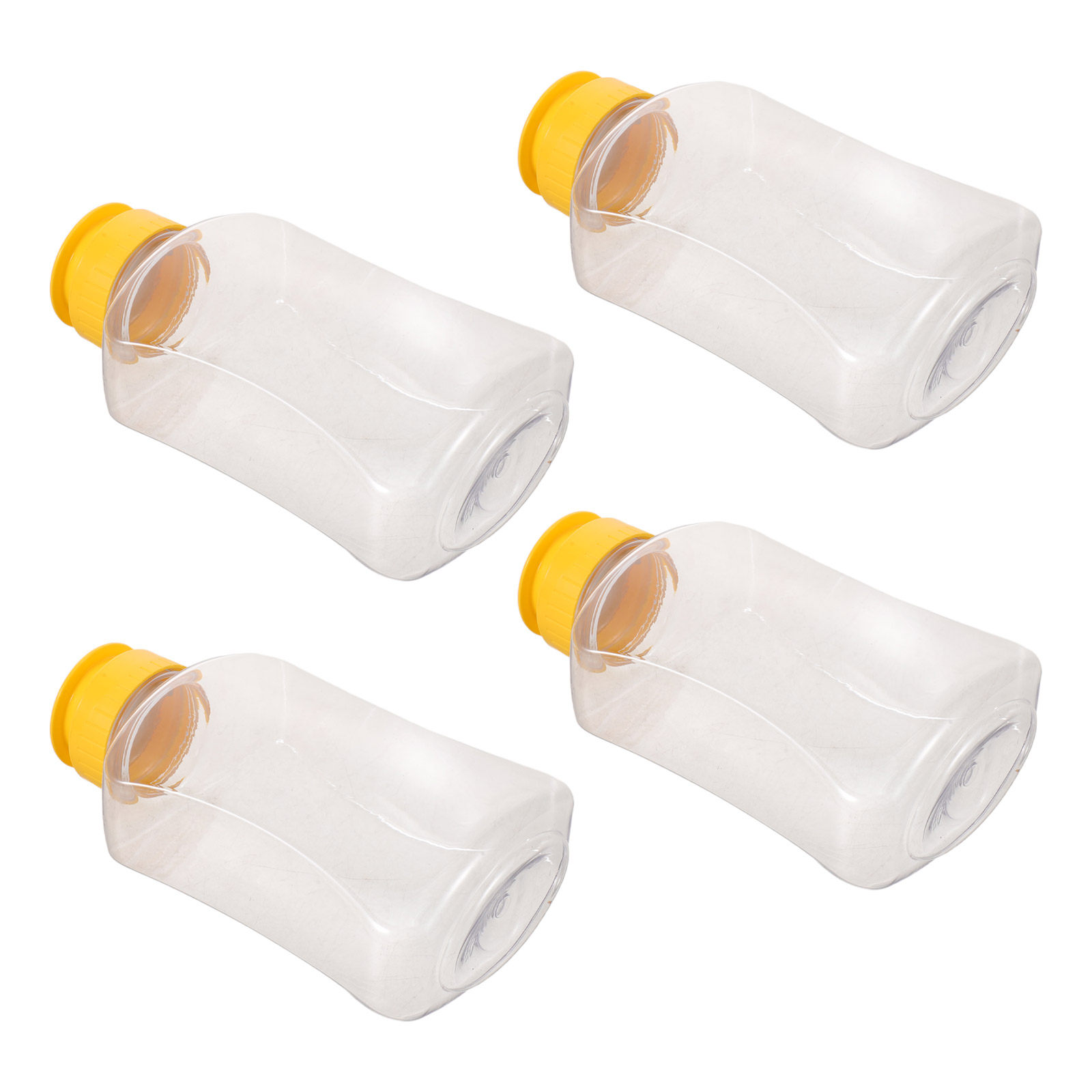 Condiment Squeeze Bottle - 4 قطع من زجاجات العسل البلاستيكية