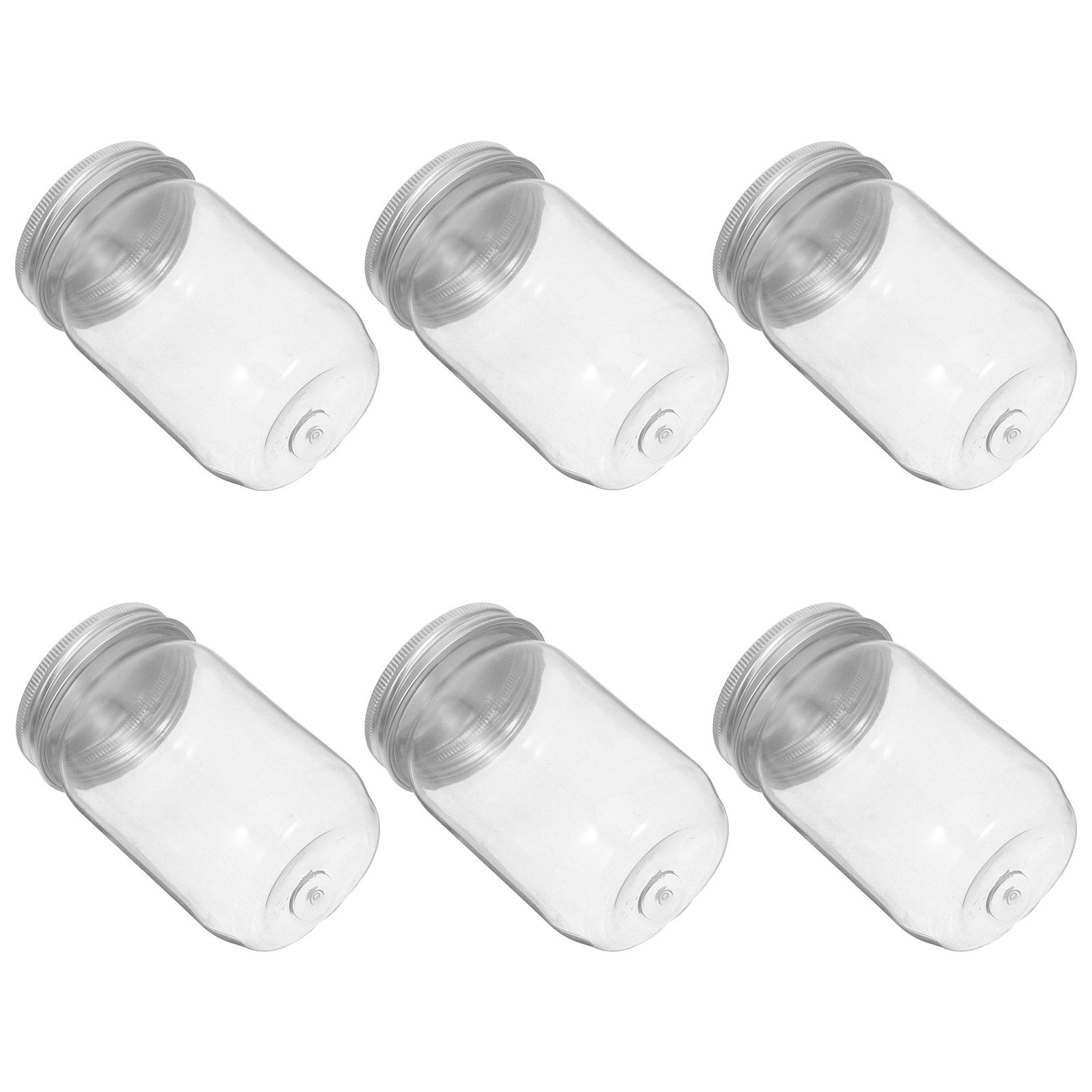 Food Storage Plastic - 6 قطع من أوعية ميسون البلاستيكية