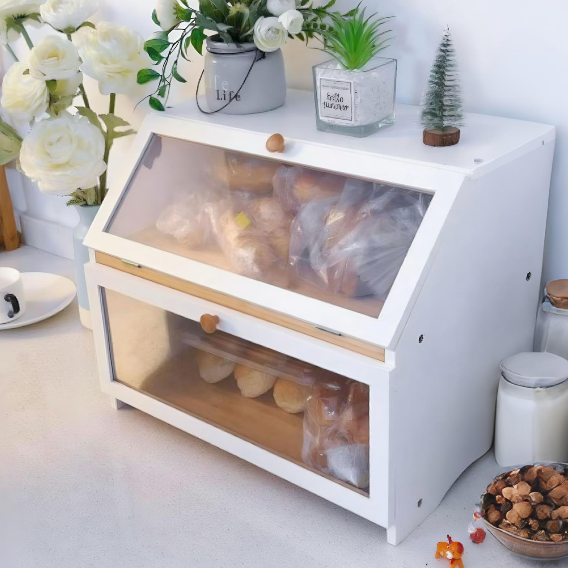 صندوق خبز HOMEKOKO ذو طبقتين ل - مراجعة Food Storage Utensils وسعره
