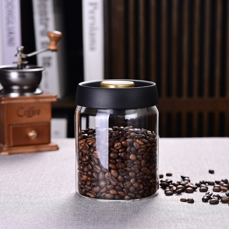 وعاء تخزين حبوب القهوة، وعاء م - مراجعة Food Storage Glass Jar وسعره