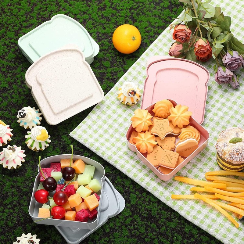 1/4 قطعة حاوية الساندويتش علب  - مراجعة Food Storage For Camping وسعره