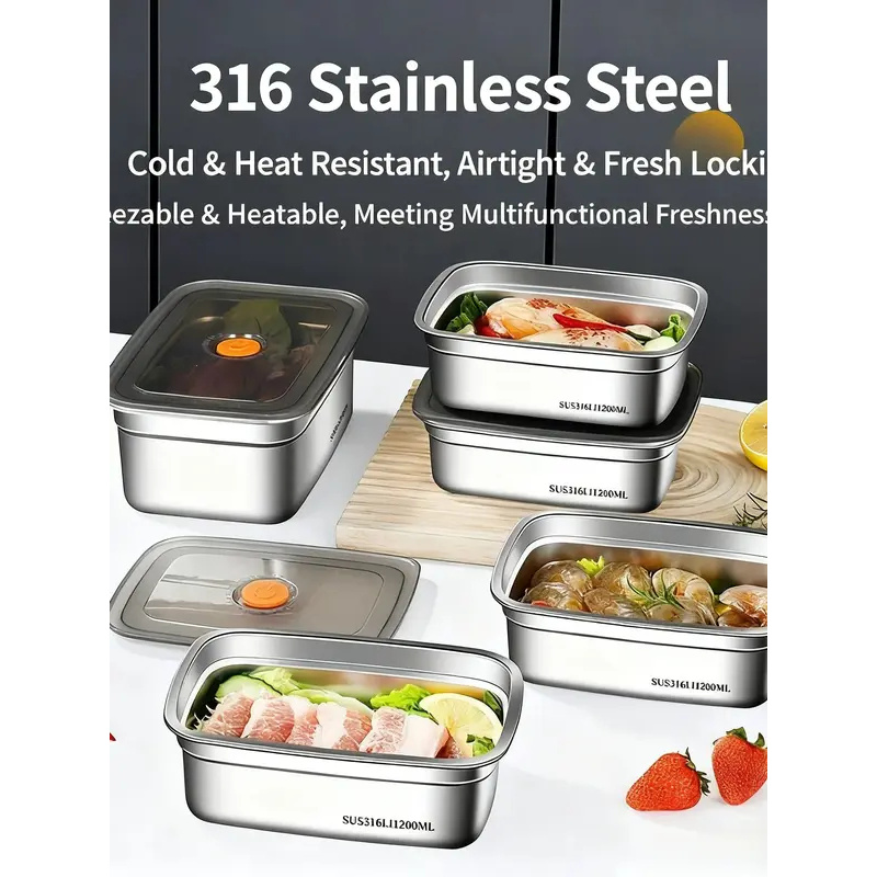صندوق طعام كبير السعة من الفول - مراجعة Food Storage For Camping وسعره