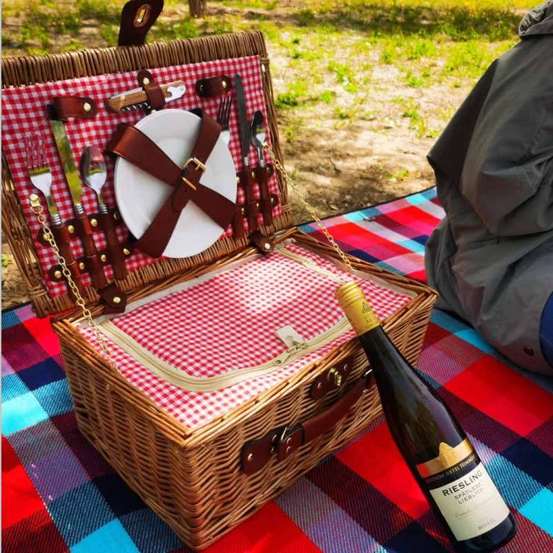 سلة نزهة عائلية، سلة تخزين الط - مراجعة Food Storage For Camping وسعره