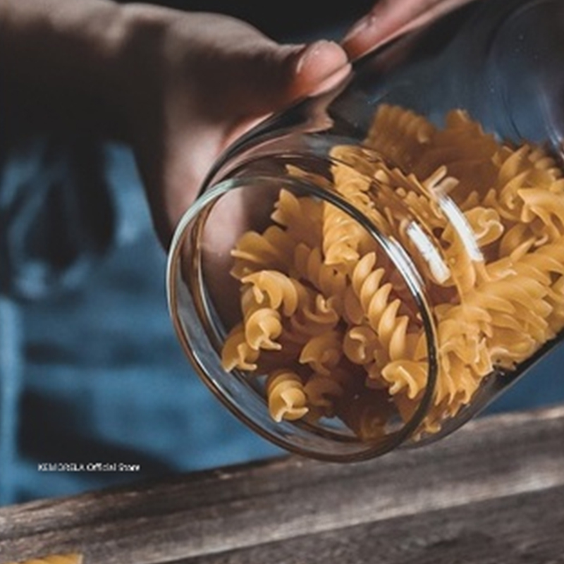 غطاء خشبي زجاجي محكم علبة المط - مراجعة Food Storage Glass Jar وسعره