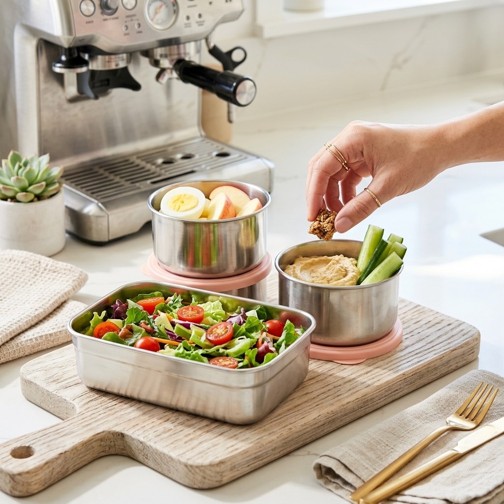 صندوق غداء آمن للميكروويف من ا - مراجعة Food Storage Kits وسعره