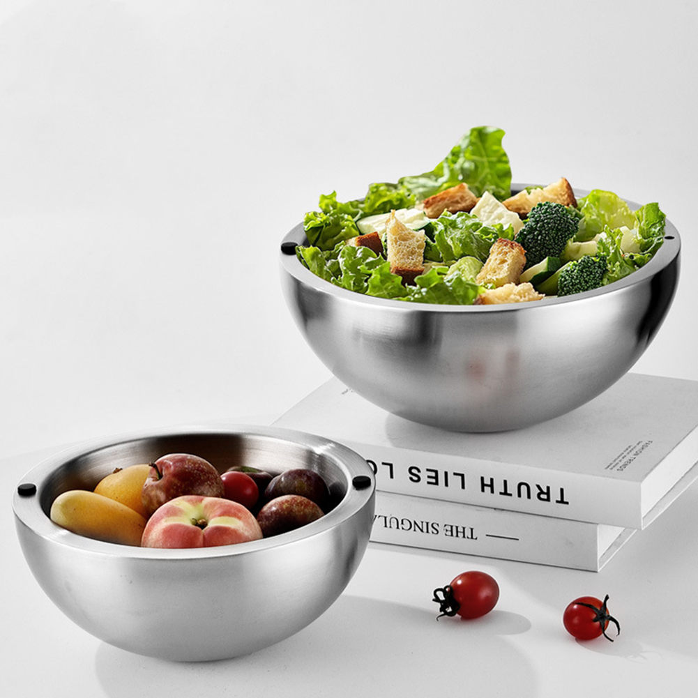 304 أطباق خلط سلطة سميكة من ال - مراجعة Food Storage Heat وسعره