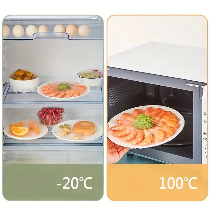 100 قطعة من أغطية الأوعية البل - مراجعة Food Storage And Safety وسعره