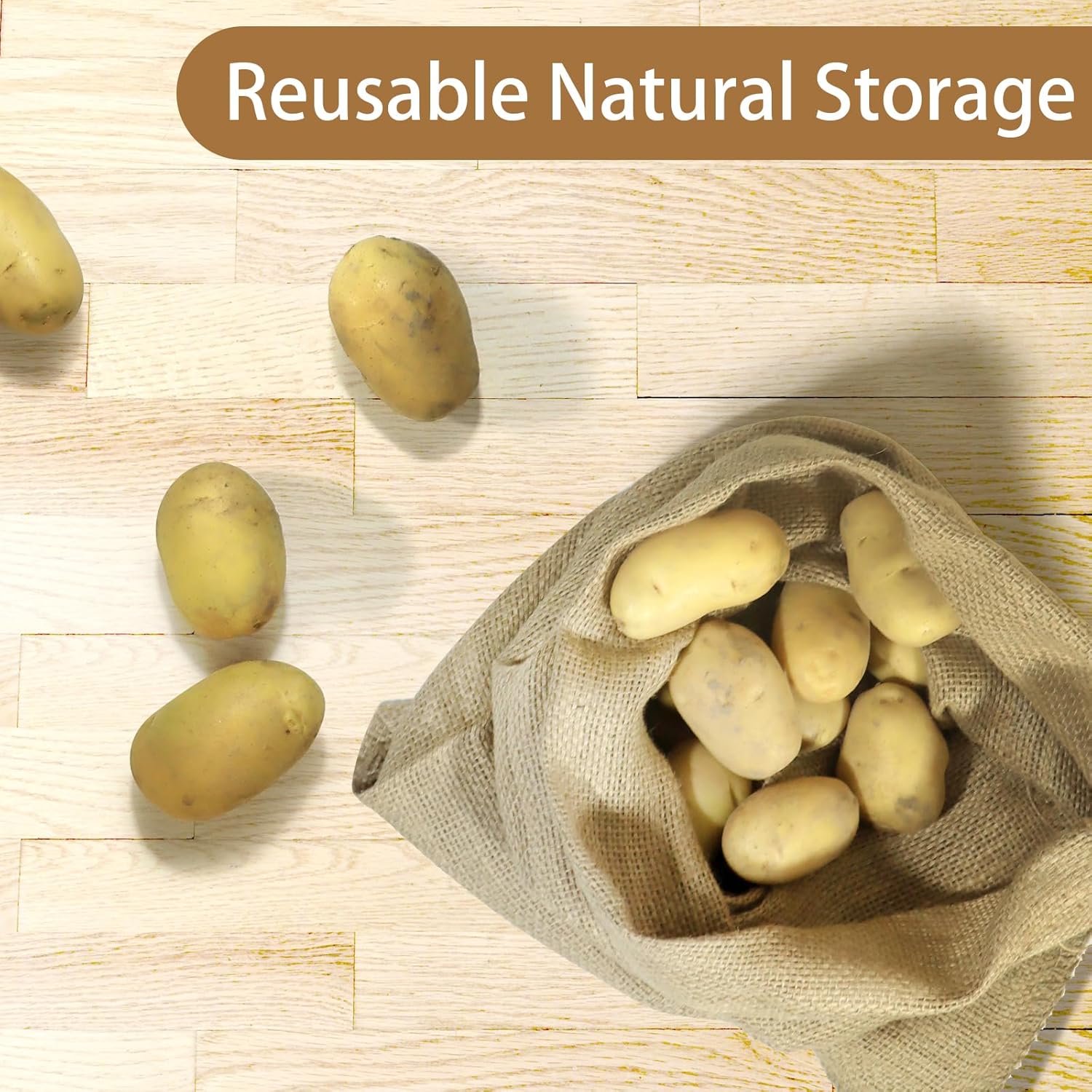 1 قطعة أكياس الخيش الجوت الطبي - مراجعة Food Storage Roots وسعره