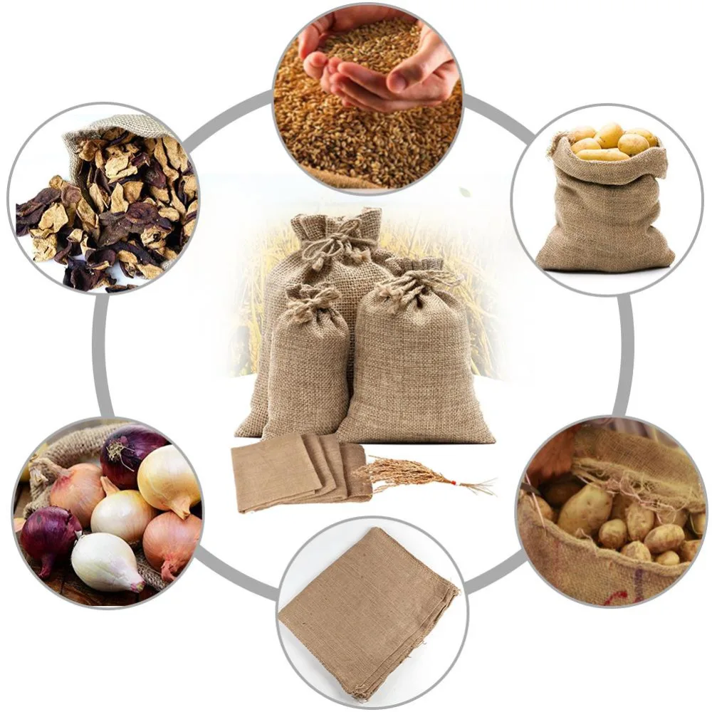 1 قطعة أكياس الخيش الجوت الطبي - مراجعة Food Storage Roots وسعره