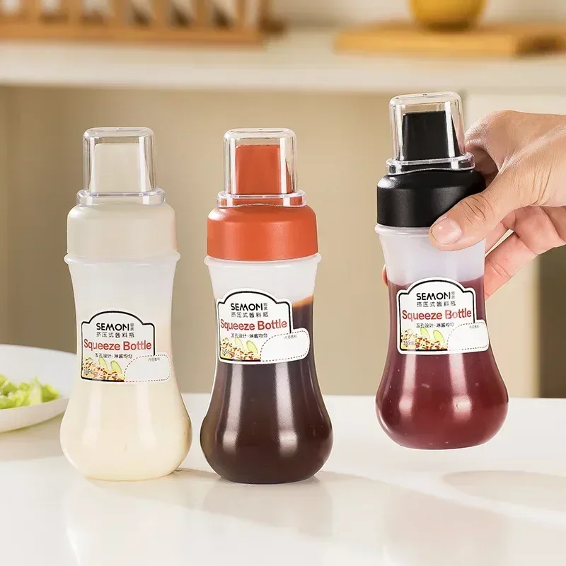 350 مللي 5 حفرة زجاجات ضغط زجا - مراجعة Condiment Squeeze Bottle وسعره