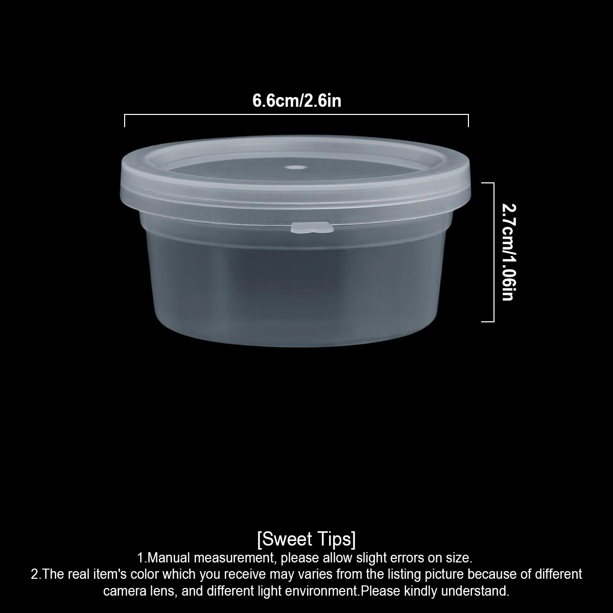 عبوات صغيرة للسلايم مع أغطية،  - مراجعة Food Storage Heat وسعره