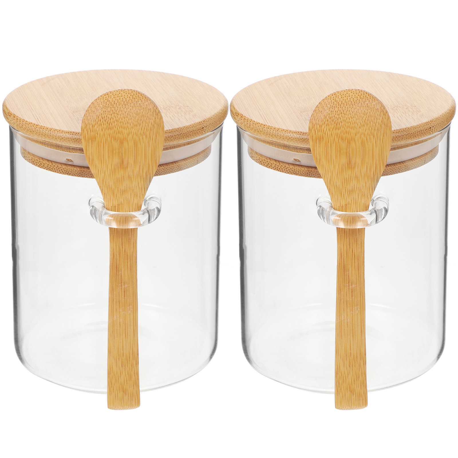 قطعتان من حاويات تخزين الدقيق  - مراجعة Food Storage Glass Jar وسعره