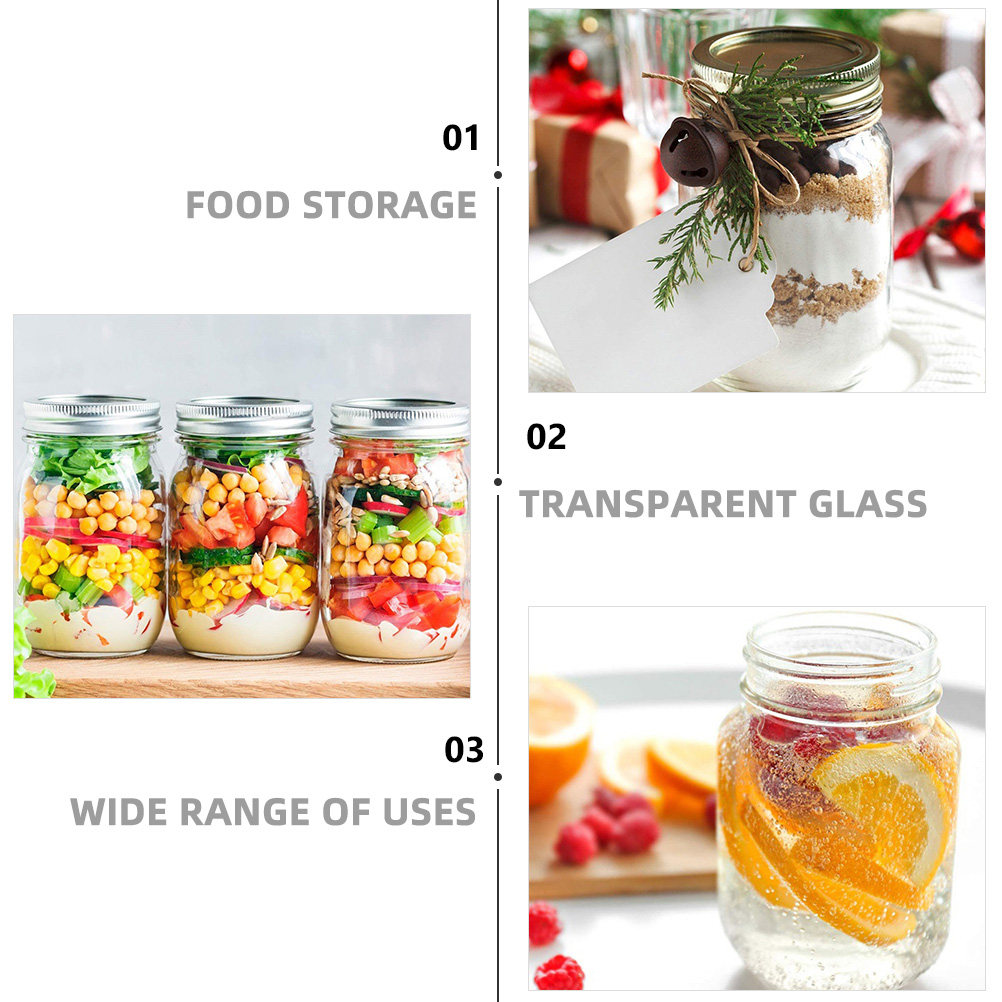 6 قطع من الأوعية الزجاجية الشف - مراجعة Food Storage Glass Jar وسعره