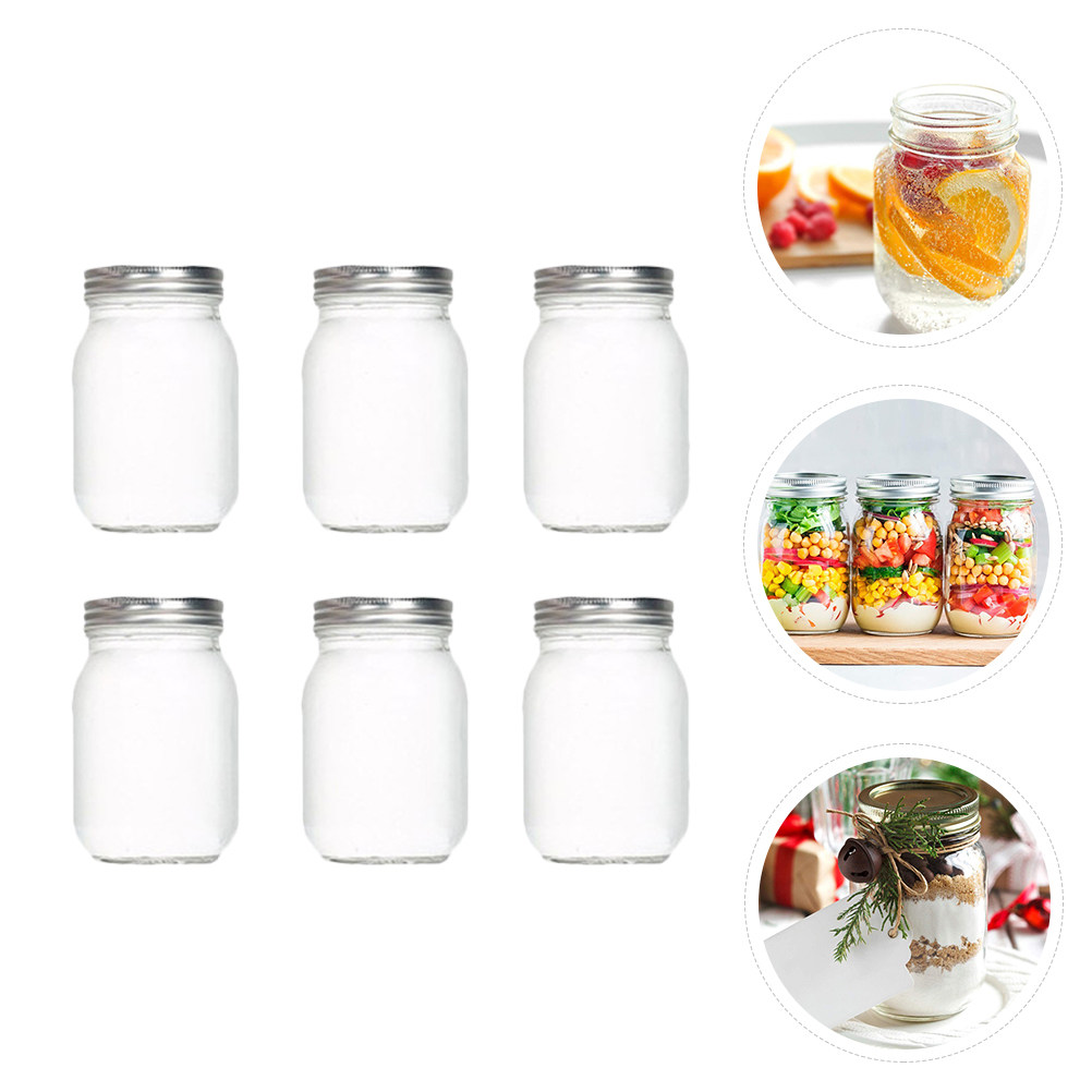 6 قطع من الأوعية الزجاجية الشف - مراجعة Food Storage Glass Jar وسعره