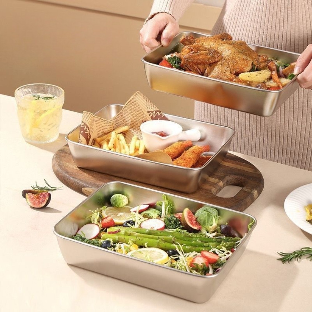 صينية تقديم من الفولاذ المقاوم - مراجعة Food Storage Heat وسعره