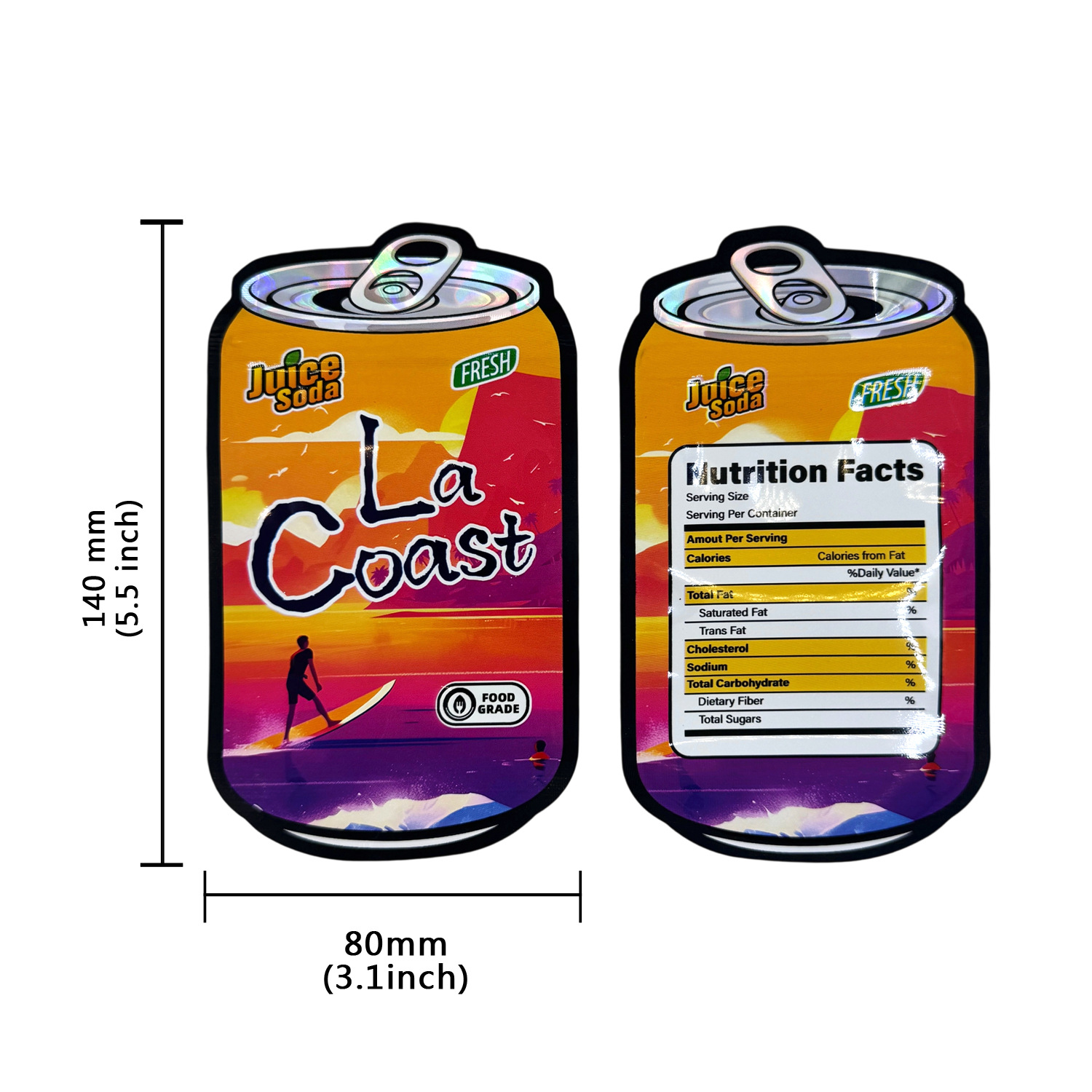 سيارة عصير يمكن أن تشكل فارغة  - مراجعة Food Storage Mylar Bags وسعره