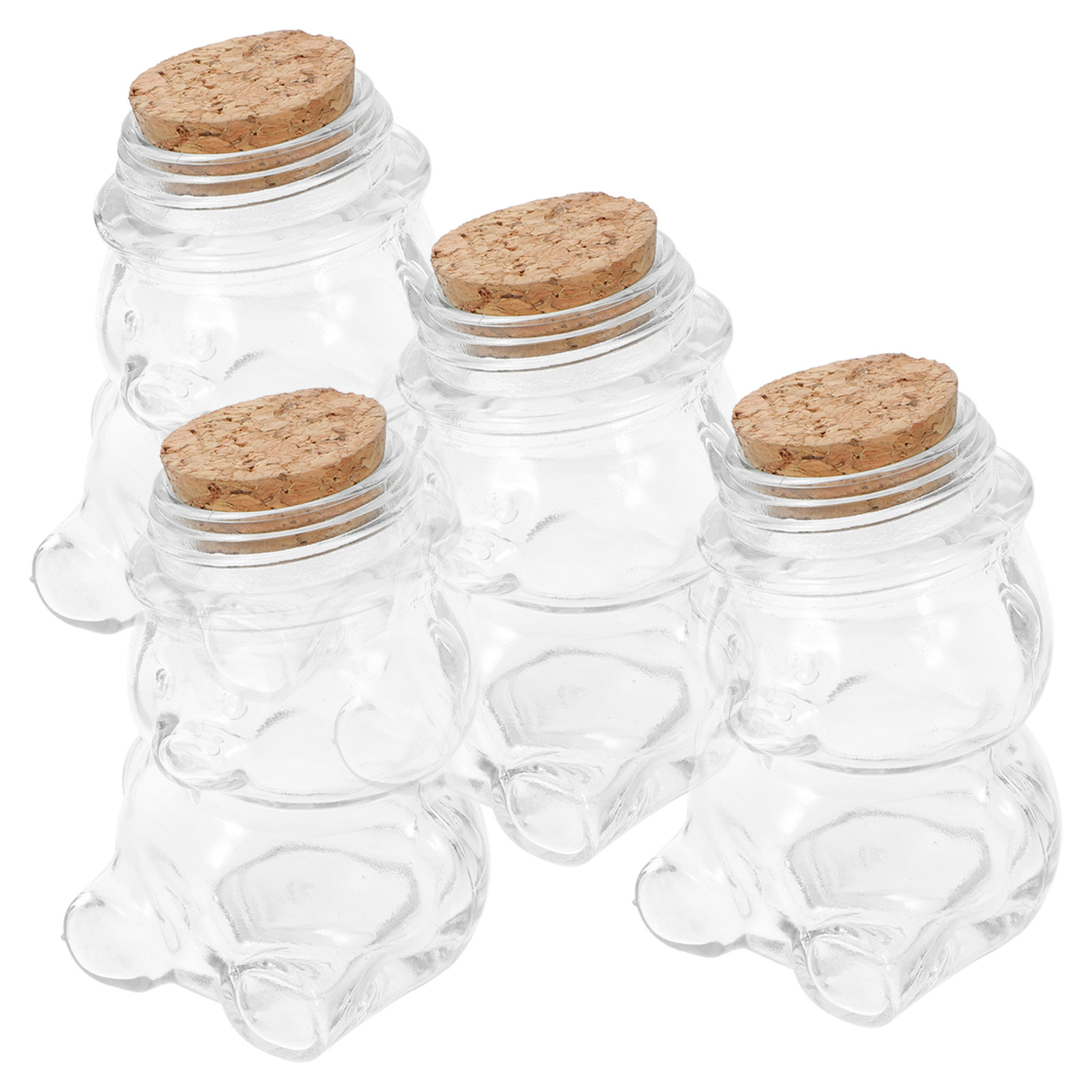 طقم من 4 أوعية زجاجية شفافة مح - مراجعة Food Storage Glass Jar وسعره