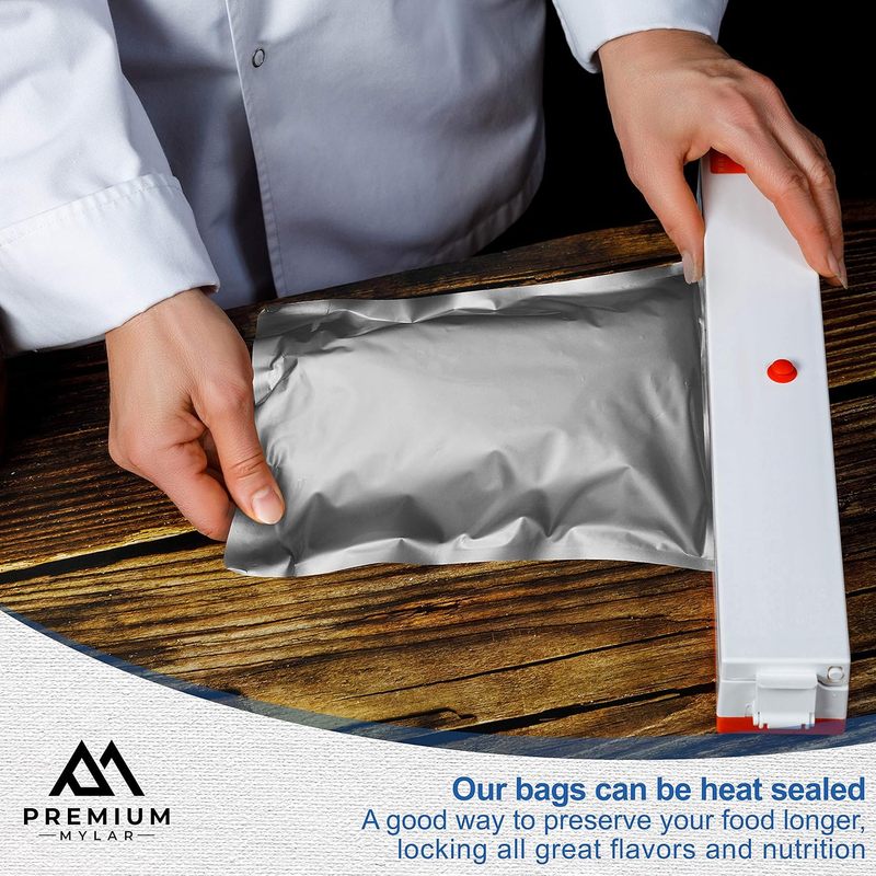 25 كيس مايلار - أكياس مايلار ق - مراجعة Food Storage Mylar Bags وسعره